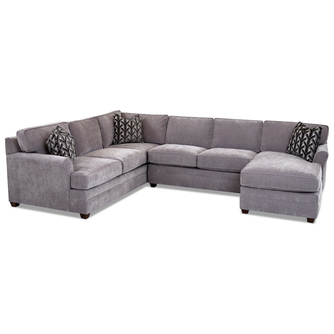 Klaussner Living Your Way Transitional 3Piece Sectional Sofa with RAF